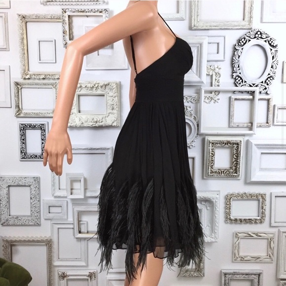Bcbg black feather dress - Picture 5 of 7